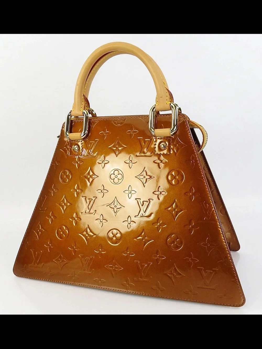 Louis Vuitton Metallic Brown Monogram Pyramid Tote